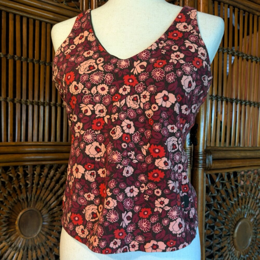 PATAGONIA Strappy Floral Yoga Top - ActiveWear - LG - EUC/Like New
